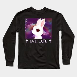 Evil Cute Pastel Goth Kawaii Bunny Long Sleeve T-Shirt